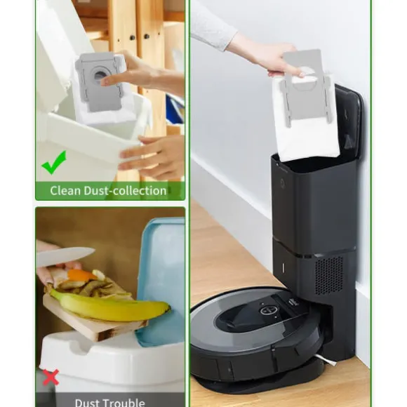 10 Dammsugarpåsar för iRobot Roomba i7 i7+ i3 i3+ i4 i4+ i6 - WELLNGS