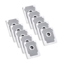 10 Dammsugarpåsar för iRobot Roomba i7 i7+ i3 i3+ i4 i4+ i6 i6+ j7 j7+ i8 i8+S9 S9+ E5 E6 E7 Clean Base, Ersättningsdammpåse för tillbehör