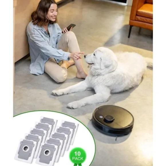 10 Dammsugarpåsar för iRobot Roomba i7 i7+ i3 i3+ i4 i4+ i6 - WELLNGS