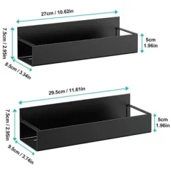 2 delar Magnetisk Förvaring Hylla Hushåll Multifunktionell Förvaring