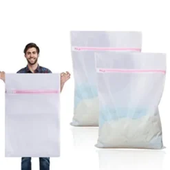 2 delar tvättnät 90cm x 90cm Stor storlek Tvättsäck Tvätt