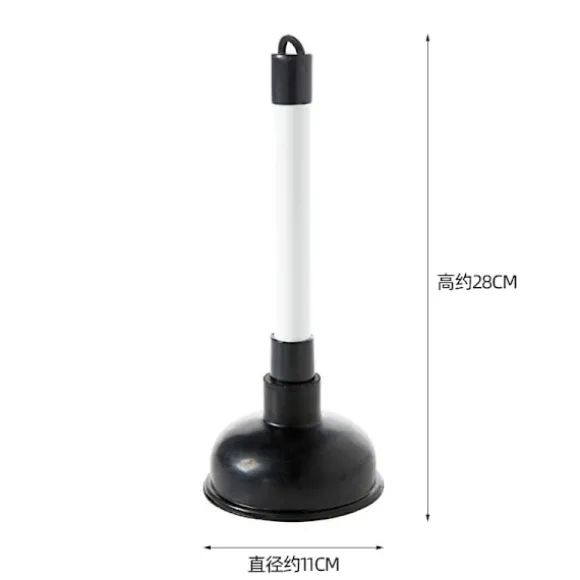 100 mm (4 tum) Vaskrensare med 225 mm (9 tum) Plasthandtagsdiameter, Vit/Svart