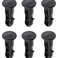 3 Par Gångjärnsbultar Gångjärnsstift För Soptunna Lock Behållare Passar 240/120/100/60l Utomhus Sopkärl, 65mm X 18mm, Svart Plast (FMY)