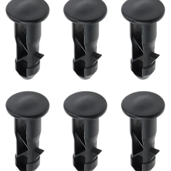 3 Par Gångjärnsbultar Gångjärnsstift För Soptunna Lock Behållare Passar 240/120/100/60l Utomhus Sopkärl, 65mm X 18mm, Svart Plast (FMY)