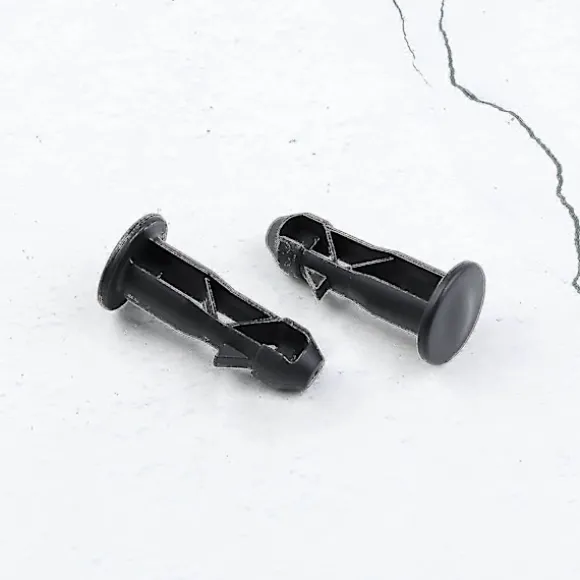 3 Par Gångjärnsbultar Gångjärnsstift För Soptunna Lock Behållare Passar 240/120/100/60l Utomhus Sopkärl, 65mm X 18mm, Svart Plast (FMY)