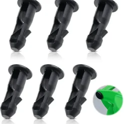 3 Par Hjulbehållarlock Gångjärnstappar, 67mm X 31mm Svart Plast Passar För 240l Hushålls Hjulbehållare (FMY)