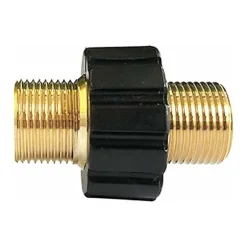 1 Snabbanslutningsslangadapter, Rengöringstillbehör, Högtrycksspruta, Högtryckstvätt, M22 x 1,5 Dubbelhuvud Kompatibel med Karcher, Karcher H