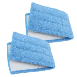 2 st 45 cm Platt Moppduk Bunden Fibermopp Dubbel Användning Moppdyna med Hög Vattenabsorption