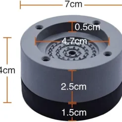 4 st Anti Vibrationskuddar Anti-Vibrationskudde Universal Tvättmaskin Föt Stabilisator Pede