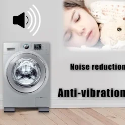 4 st Anti-vibrationskuddar för tvättmaskin, torktumlare, stötdämpande, halkfria och ljudreducerande mattor, lämpliga för de flesta möbler, skydd