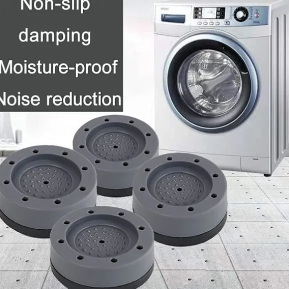 8 st Anti-vibrationsmattor för tvättmaskin Runda dynor