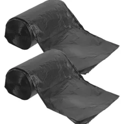 100 st Bärbara Toalettpåsar Camping Toalettpåsar Engångs Toalettpåsar Toalettpåsar Keramikbassängspåse[D] Black 60.00X50.00X0.01CM