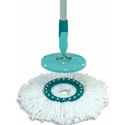 2 st Clean Twist Disc Mop Ersättningshuvuden, Perfekt för Kakel och Sten