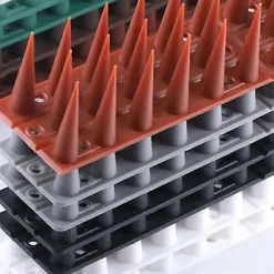 12 st Fågelavvisande spikremsor i plast, anti-klättringsspikar (vita)