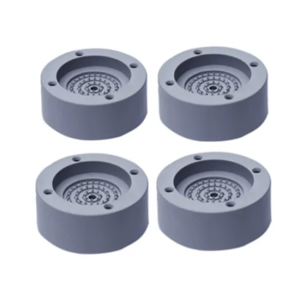 4 st fötter till tvättmaskin 4-pack Grå