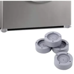 4 st fötter till tvättmaskin 4-pack Grå
