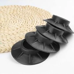 4 st Gummi Glidskydd Vibrationsdämpare Runda Fötter Sugkoppsbas för Tvättmaskin