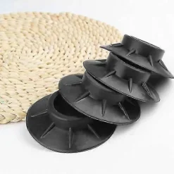 4 st Gummi på glid vibrationsdämpare runda fötter sugkopp bas för tvättmaskin