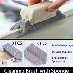 (13 st) Handhållna spårrengöringsverktyg för dörrar och fönster