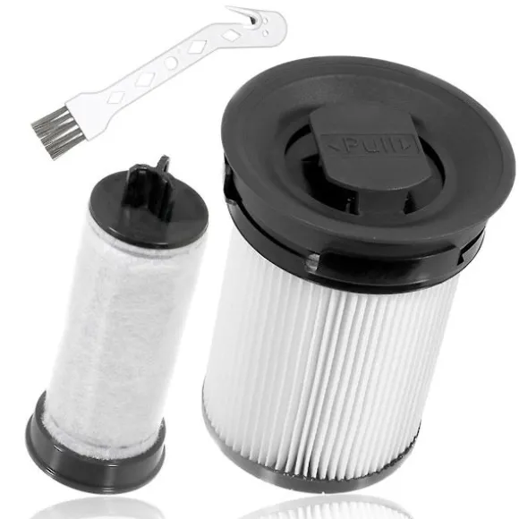 2 st HEPA-filterersättningsdelar för Triflex Hx1 sladdlös dammsugartillbehör [DB] White black