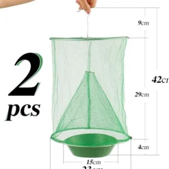 2 st Hängande Flugfälla Fångar Flugor Bur Nät Utomhus Effektiv