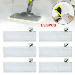 1/3/6 st Karcher Sc1 Sc2 Sc3 Sc4 Sc5 Ångrengörare Mopp Terrydukar Golvplattor Set