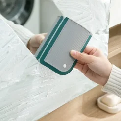 2 ST Mini Spegeltorkare Multifunktion Återanvändbar glasfönsterrengöringsborste Pure White