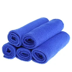 5 st Mjuka Absorberande Tvättlappar Bilvård Mikrofiber Rengöringshanddukar