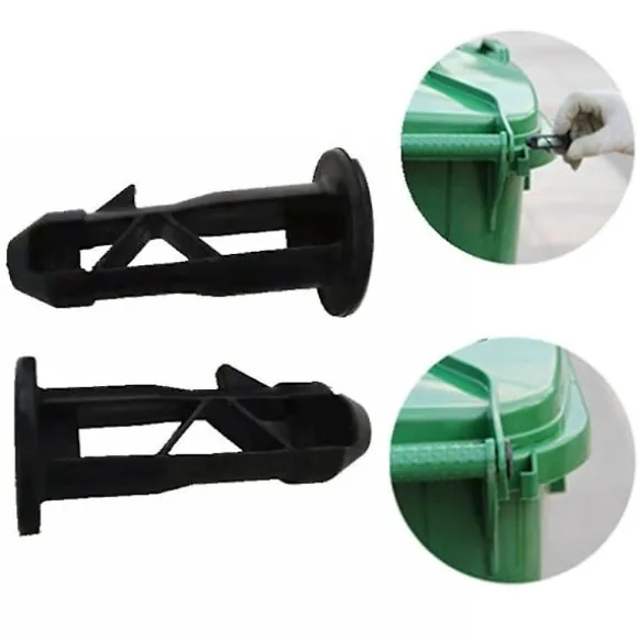 1/2 st Plast Hängsel Stift Plugg Länk Papperskorg Lock Fästverktyg För Rullkärra 65mm X 18mm 2PCS