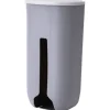 2 st Plastpåse Dispenser, Plastpåsehållare, Väggmonterad Plastpåseorganisatör, Soppåse Dispenser kompatibel Kök（Grå,26.2*12.7*9cm）