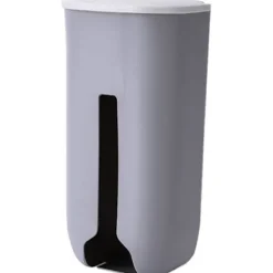 2 st Plastpåse Dispenser, Plastpåsehållare, Väggmonterad Plastpåseorganisatör, Soppåse Dispenser kompatibel Kök(Grå,26.2*12.7*9cm)