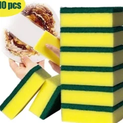 10 st Repfria Skrubbsvampar Superabsorberande Multifunktionella Rengöringssvampar för Köksredskap