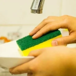 10 st Repfria Skrubbsvampar Superabsorberande Multifunktionella Rengöringssvampar för Köksredskap