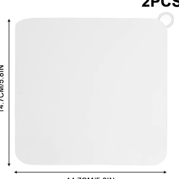 2 st Silikon Avloppsskydd 14,7 * 14,7 cm Anti-Luktdämpande Matta för