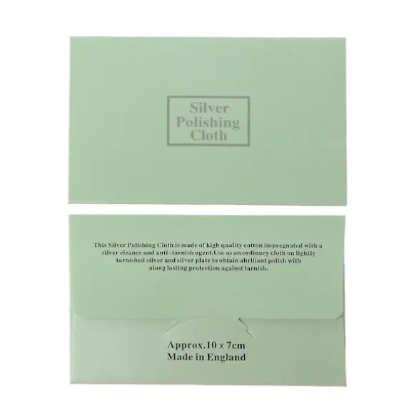 10 st Silver Polishing Cleaning Cloth Håller Smycken Rena Och Blanka Gröna