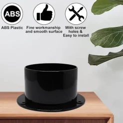 2 st Starka Ventilationskanalflänsar i Plast Lämpliga för Torktumlare