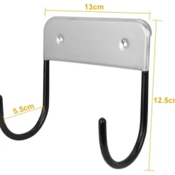 1 st strykjärnsbräda väggställ, strykjärnsbräda väggfäste, väggfäste med stålhakar-13,2 * 13 * 6,8 cm för att hänga "T" eller "Y" strykbrädor