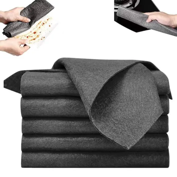 10 st Tjocka Magiska Rengöringsdukar, Mikrofiber utan Ränder Absorberande Omedelbar Polering Återanvändbar Rengöringsduk