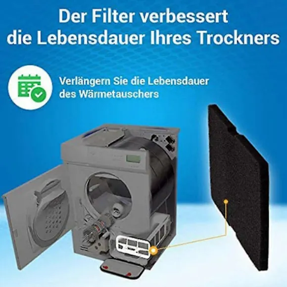 10 st Torktumlare Filter Kompatibel med Torktumlare Ersättning Kompatibel med Beko 2964840100, Luddfilter Kompatibel med Torktumlare Beko DE8635rx DS7512pa | Fyndiq