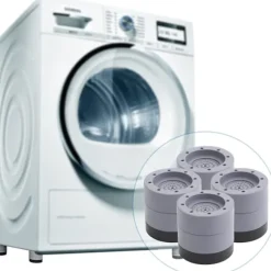 4 st Trillingsdämpare Tvättmaskin - 6 cm universella stötdämpare - förtjockade halkskyddsmattor för tvättmaskiner - halkskyddsmattor för tvättmaskiner - | Fyndiq