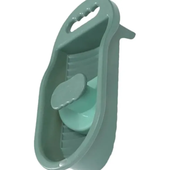 1 st tvättbräda - Handtvätt Rengöring Bräda Diskho Mini Bärbar Tvättmaskin Sock Tvättbräda Pp Djur Barn Underkläder green