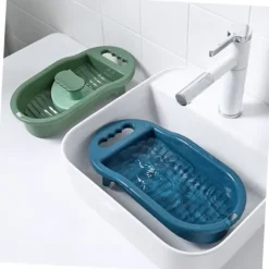 1 st tvättbräda - Handtvätt Rengöring Bräda Diskho Mini Bärbar Tvättmaskin Sock Tvättbräda Pp Djur Barn Underkläder green