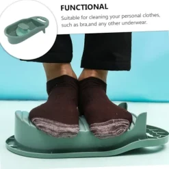 1 st tvättbräda - Handtvätt Rengöring Bräda Diskho Mini Bärbar Tvättmaskin Sock Tvättbräda Pp Djur Barn Underkläder green