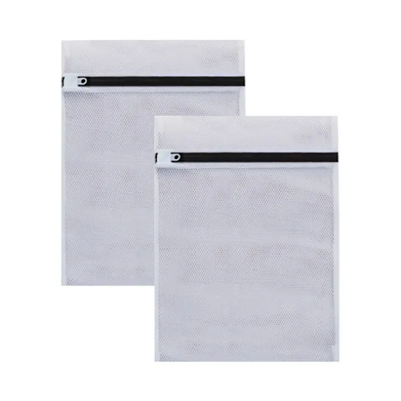 2 st Tvättkassar för underkläder - 30 x 40 cm Vit