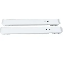 2 st Tvättmaskin Mobil Rulle Utdragbar Järn Vit 16 Hjul Lågt Ljud Hög Lastkapacitet med Broms Tvättmaskinsvagn för Möbler