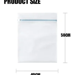 2 st Tvättnät för Tvättmaskin, Rese-tvättpåse Set för Torktumlare, Hållbara Tvättnät för Fintvätt, BH:ar, Underkläder, Portabel M 40cmx50cm