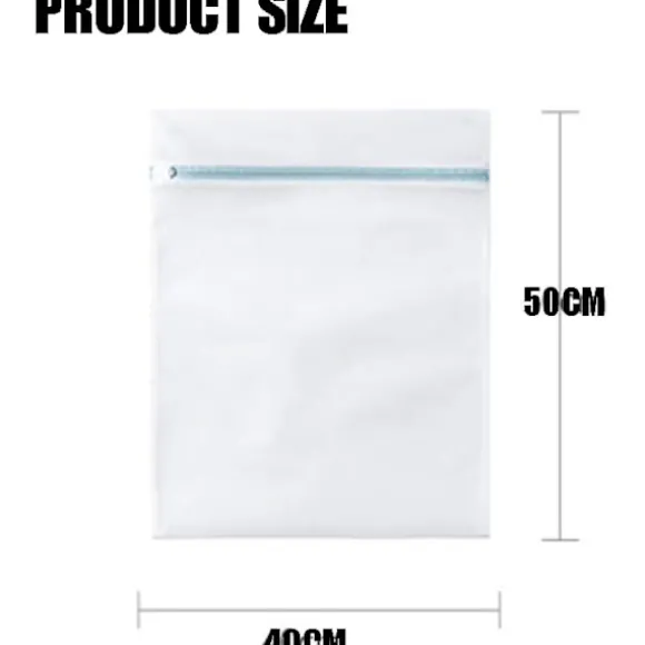 2 st Tvättnät för Tvättmaskin, Rese-tvättpåse Set för Torktumlare, Hållbara Tvättnät för Fintvätt, BH:ar, Underkläder, Portabel M 40cmx50cm