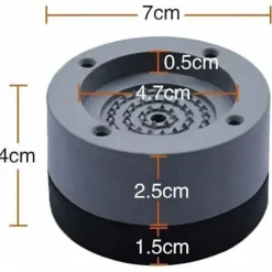 4 st Universal Anti-Vibrationskuddar för Tvättmaskin Kylskåp, Kompatibla med Flera Märken