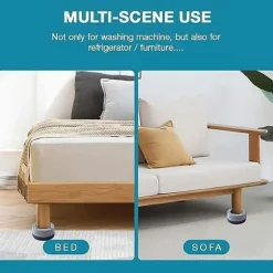 4 st Vibrationsdämpare, Universell Vibrationsdämpare, Tvättmaskin
