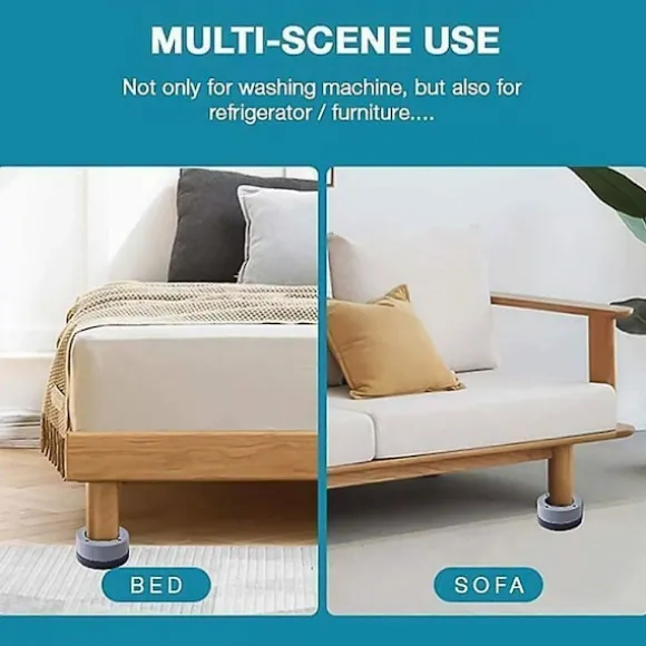 4 st Vibrationsdämpare, Universell Vibrationsdämpare, Tvättmaskin
